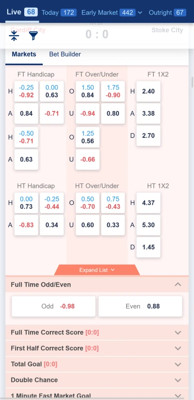SBOBET Feature 2